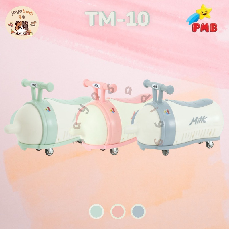 mainan sepeda anak RIDE on botol susu iora PMB TOYS TM-10 mobilan unik