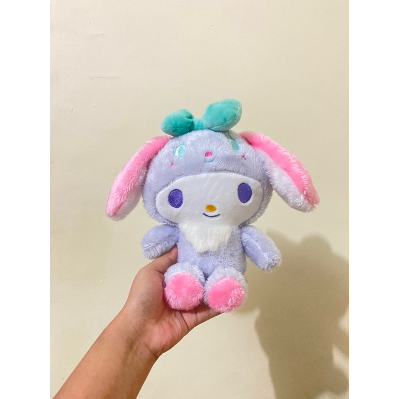 Boneka Karakter Melody size 22cm / Boneka My melody / Boneka Melody kostum Ungu / Boneka Melody Unbr