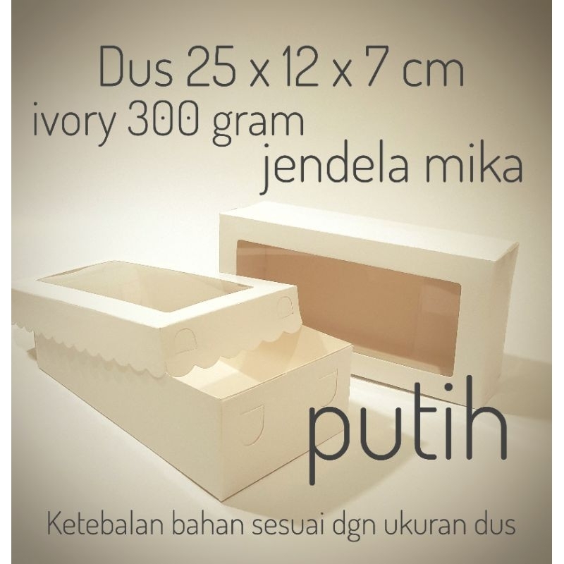 Duskue 25x12x7cm box brownies kotak kue brownies dus kue