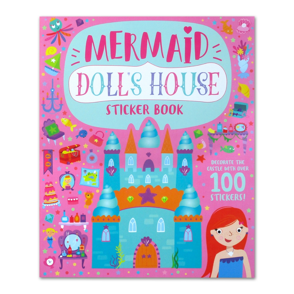 Mermaid Doll's House Sticker Book (Decorate The Palace With Over 100 Stickers) [Igloo Books]