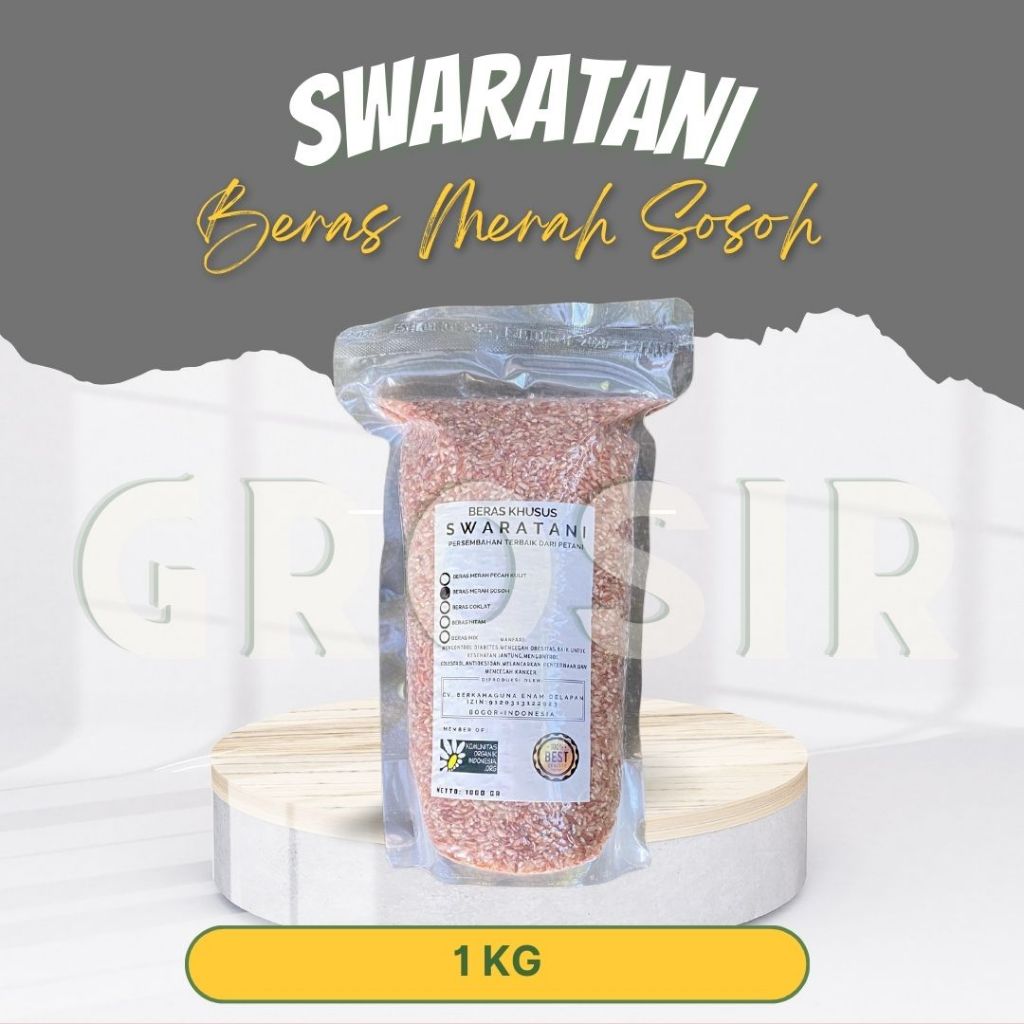 

Swaratani Beras Merah Sosoh Organik 1 Kg