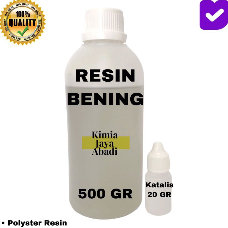 

Resin bening 5 Gram Katalis 2 gram KODE U7P9