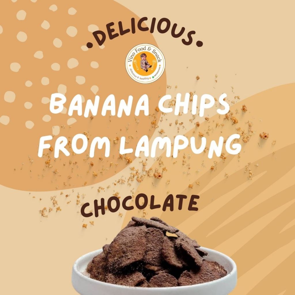 

Keripik Pisang Kepok Khas Lampung Rasa Cokelat Vino Food