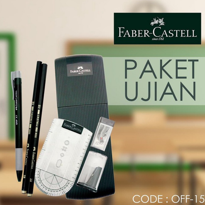 

Paket Ujian Mantap Pencil 2B Faber Castel Fancy ATK Kotak Pensil Murah KODE P8W9