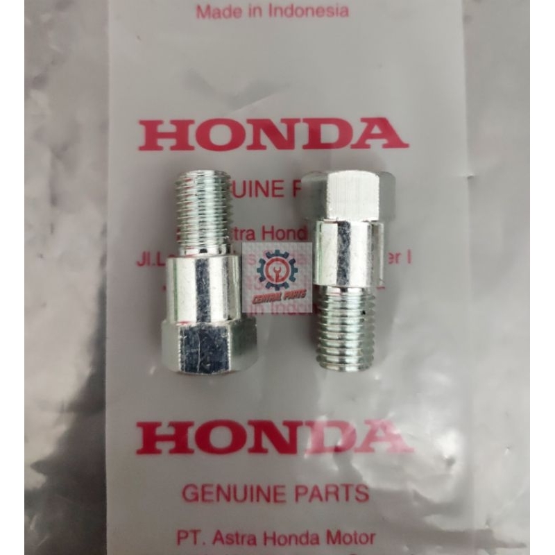 Baut Sambungan Kaca Spion Honda Drat Atas Ulir Kiri Drat Bawah Ulir Kanan