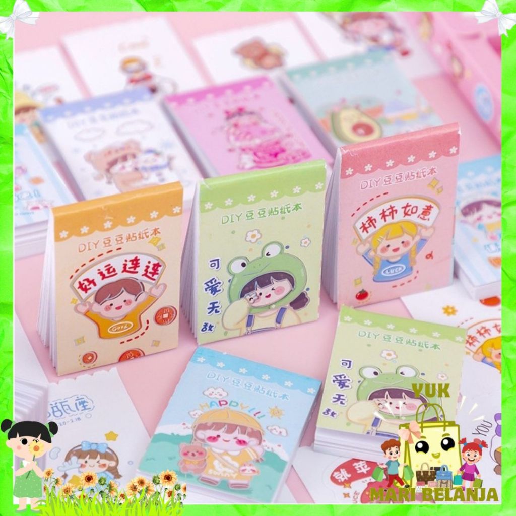 

YMB Stiker Buku Momo Mini 24 Lembar Sticker Note Book Washi Karakter Lucu Buku Diary DIY Jurnal Planner Dekorasi Scrapbooking Alat Tulis Sekolah 24Lembar