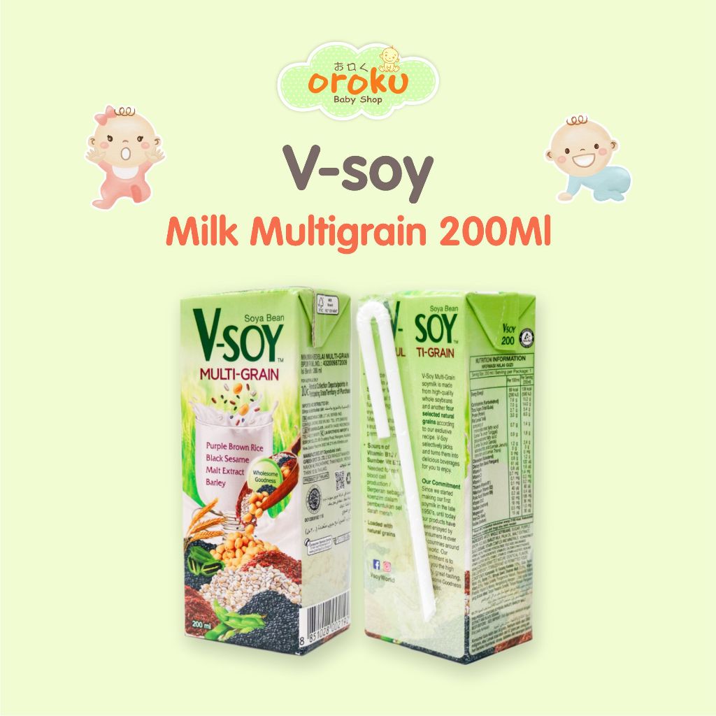 

V-SOY MILK MULTIGRAIN 200ML / SUSU KEDELAI