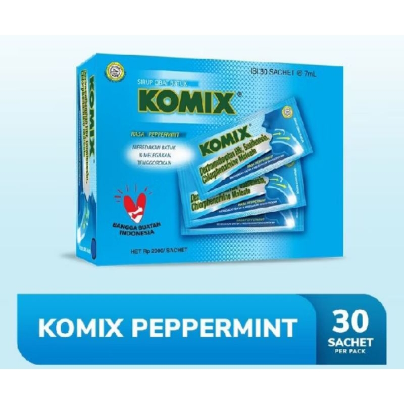 

Komix 1 box 30 pcs rasa pepermint