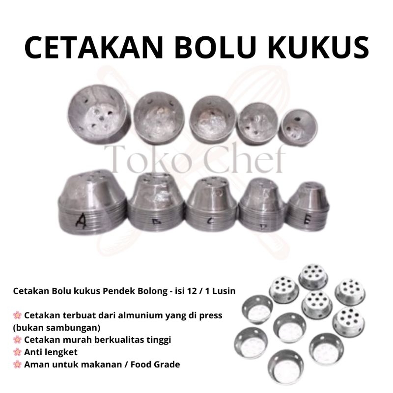 CETAKAN BOLU KUKUS / BOLU KUKUS STAINLESS / CETAKAN LUBANG KUKUS