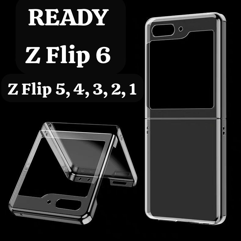 HARD CASE SLIM TRANSPARANT SAMSUNG Galaxy Z Flip 6 Flip 5  Flip 4 Flip 3 5G Z Flip 2 Z Flip 1 Hard C