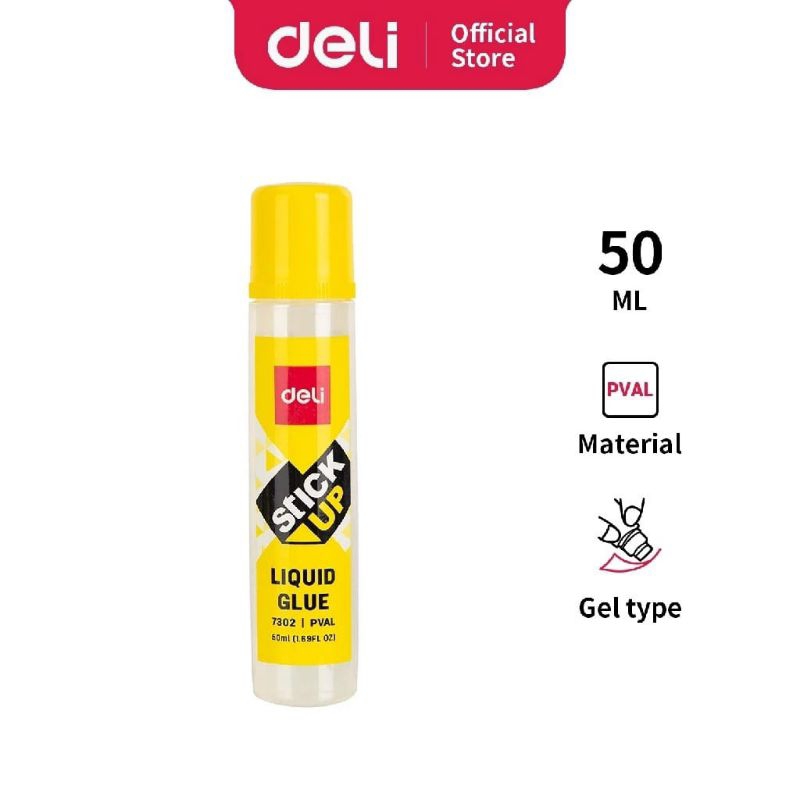 

ATK-POINT | DELI Stick up lem cair 7302S |PVAL 50ML liquid glue Deli