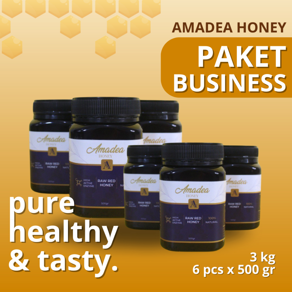 

[PAKET BUSINESS] Madu Murni Amadea 3 kg (6pcs x 500gr)