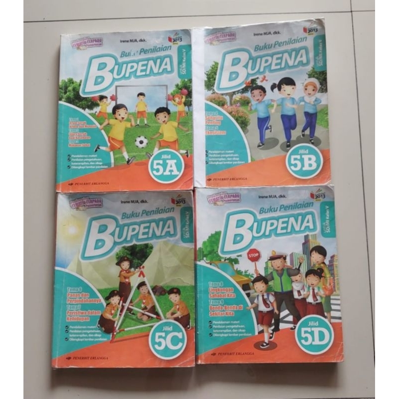 Bupena Erlangga kelas 5 A,B,C,D (bekas) Buku Penilaian