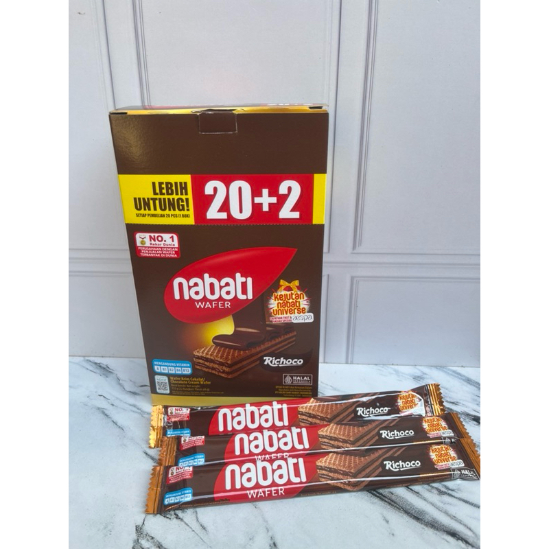 

NABATI WAFER 500 RASA COKELAT BOX ISI 20 + 2 PCS