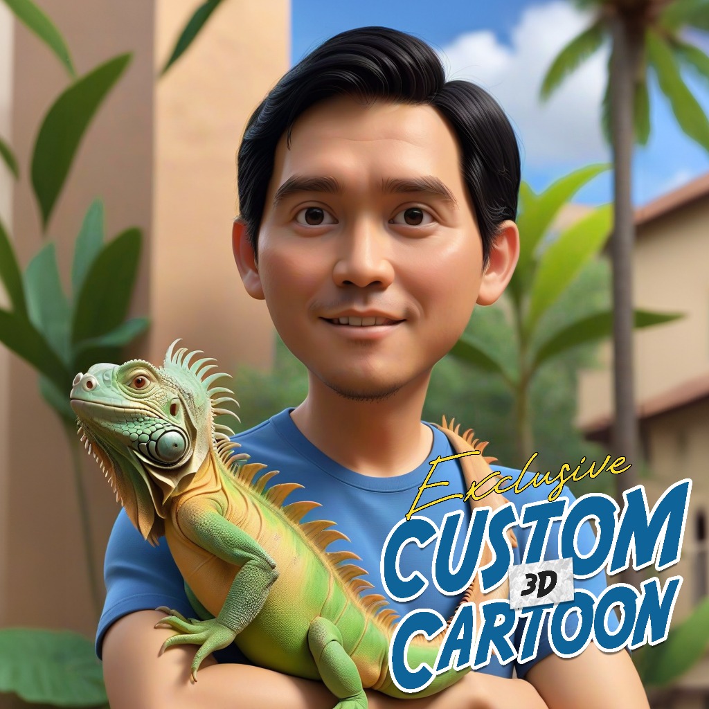 3D Karikatur Digital Wajah (untuk Kado atau Hadiah)