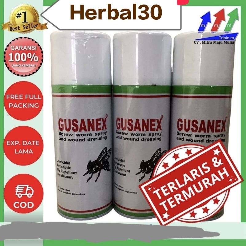 Gusanex Spray Obat Semprot Anti Lalat untuk Luka Hewan 100% Original