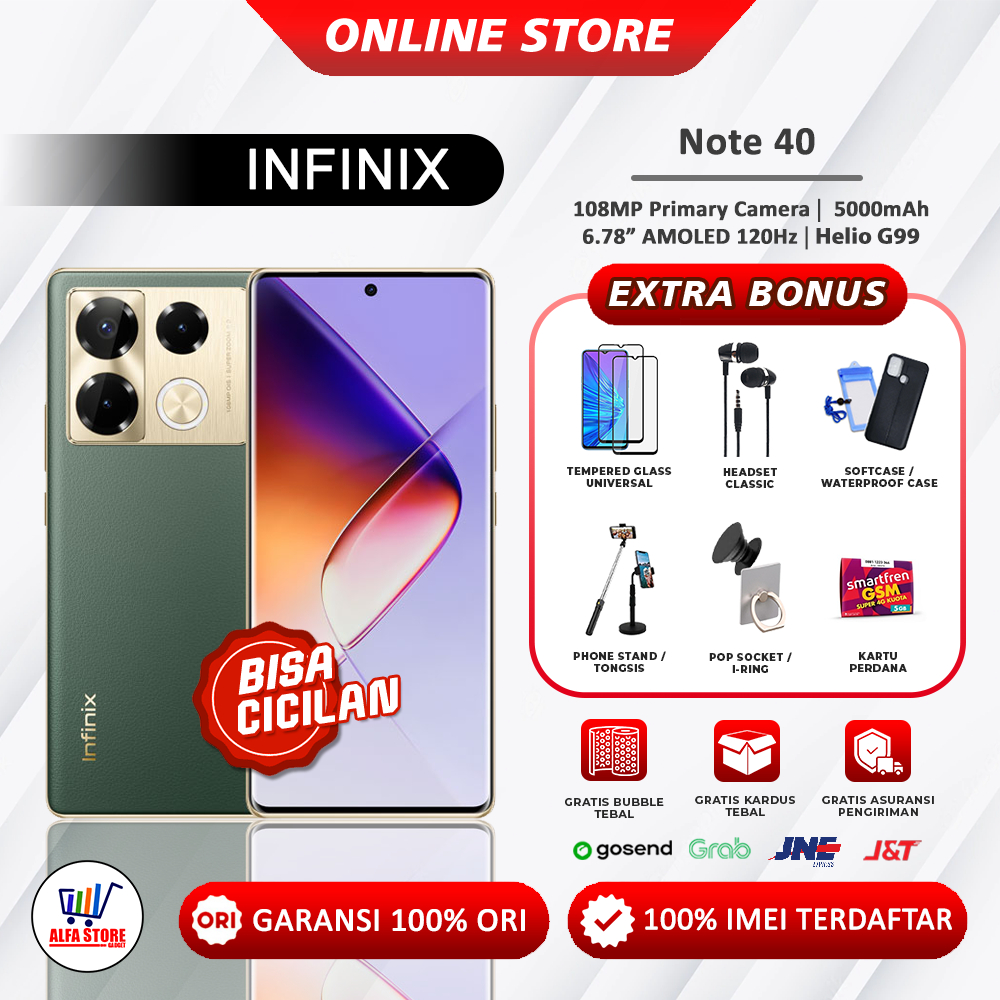 Handphone Infinix Note 40 RAM 8/256Gb note 40s ram 8/256gb Garansi Resmi