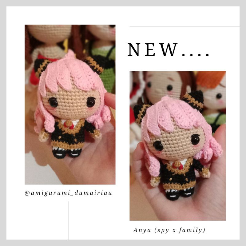 anya amigurumi / boneka rajut anya spy x family