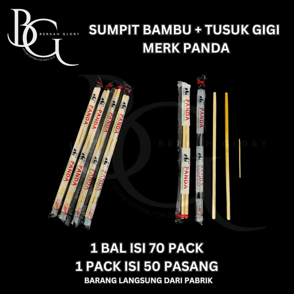 sumpit bambu / sumpit panda / sumpit tusuk gigi / sumpit halus / sumpit bambu makan