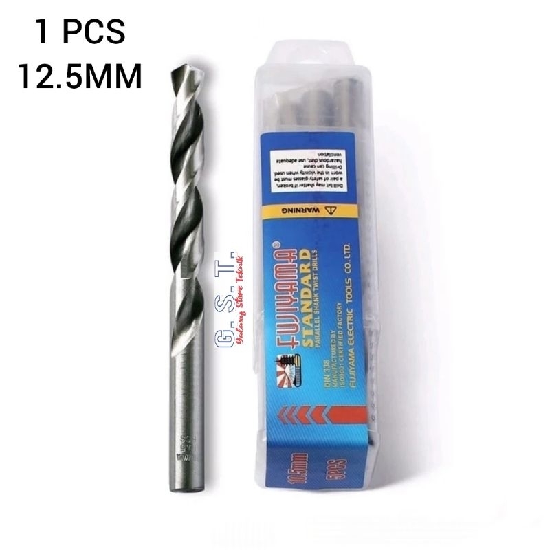 drill mata bor 12.5mm FUJIYAMA mata bor besi hss 12.5 MM bor tap M14