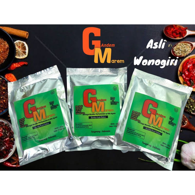 

Bumbu Kuah Bakso Gandem Marem Asli Wonogiri Bumbu Kuah kaldu Bumbu Kuah Mie Ayam Asli Pedagang Berat 150gr