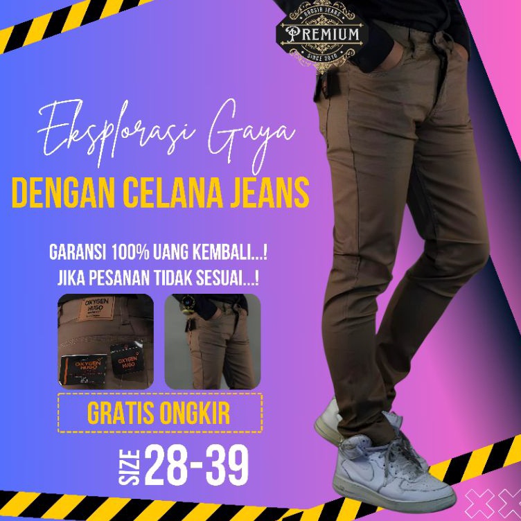 KODE H22K PROMO FLASH SALE TERBARU CELANA JEANS PRIA PANJANG NAOMI SOFT JEANS JIN JEAN LEMBUT DAN ST
