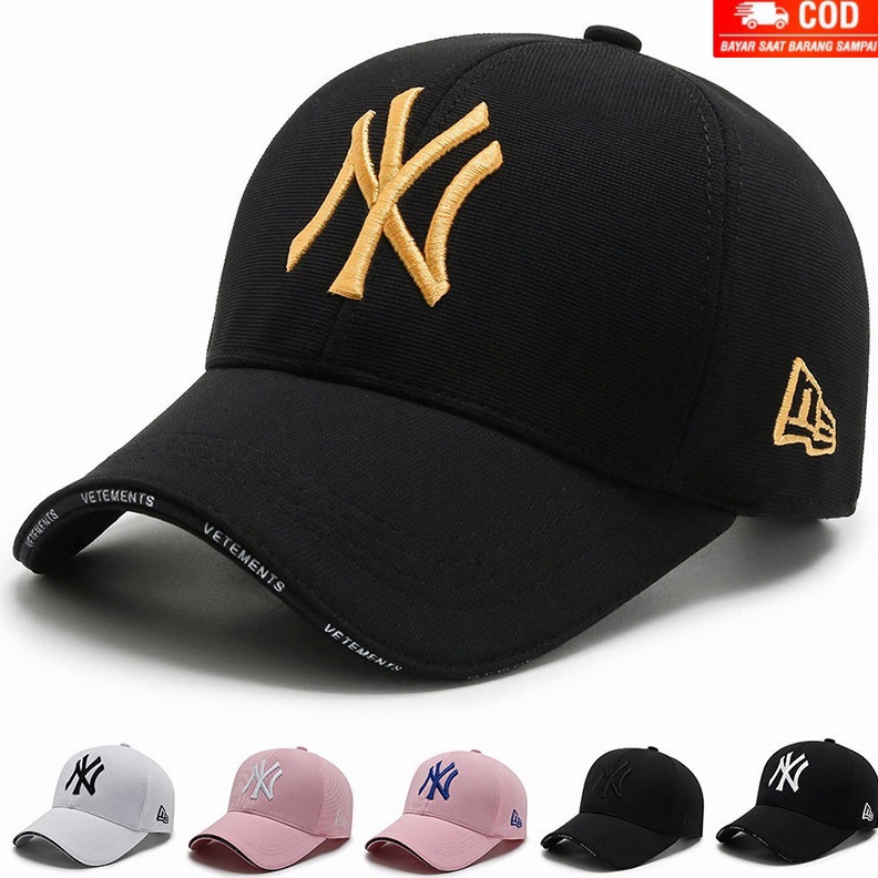 DISKON BESAR New Era Topi Baseball Pria Wanita NY Polos Distro Baseball Caps New York Polos Import K