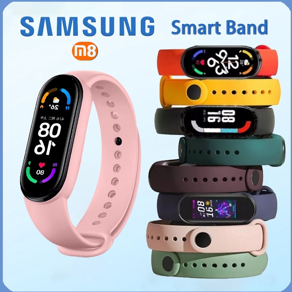 KODE F76N 1 Ori Samsung Smartband M8 olahraga lari wanita pria tahan air Waterproof Smart Bracelet S