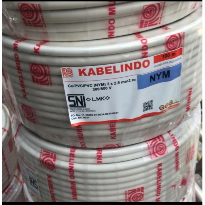 NYM 3x2,5 3x2,5mm  kabelindo lindo per roll