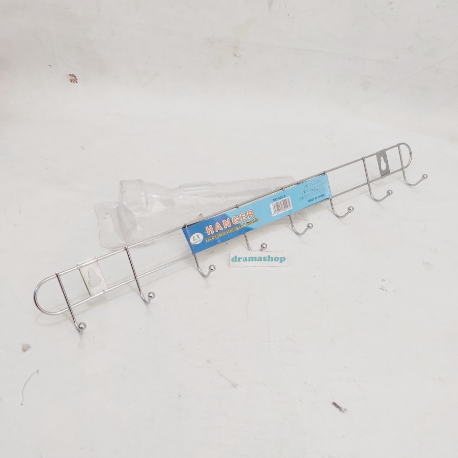 MANTAP Gantungan Baju Kapstok Besi Stainless Chrome