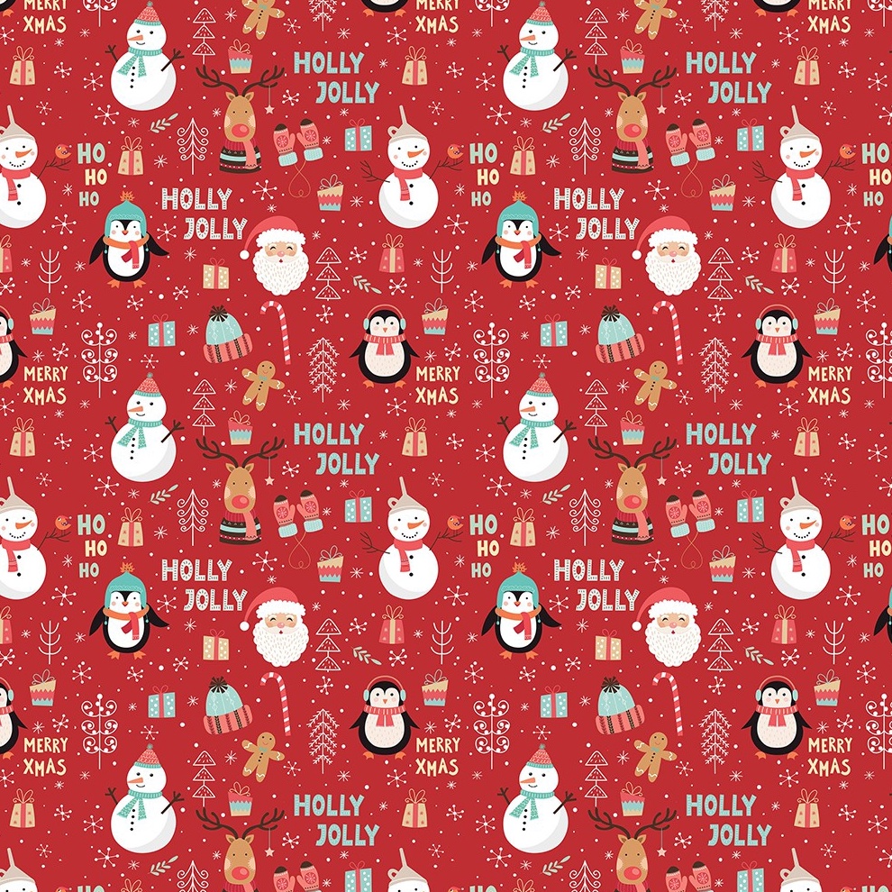 

DAHSYAT Kertas Kado Natal Harvest Wrapping Paper Xmas Joyland Red