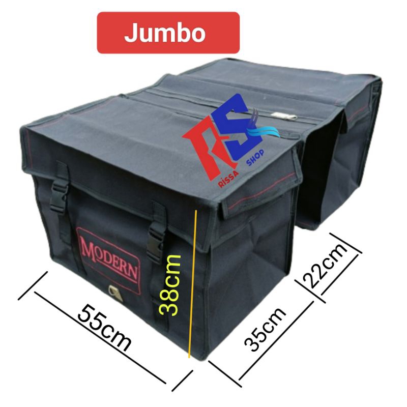 Tas Motor Obrok Kurir Barang Kanvas Modern Jumbo