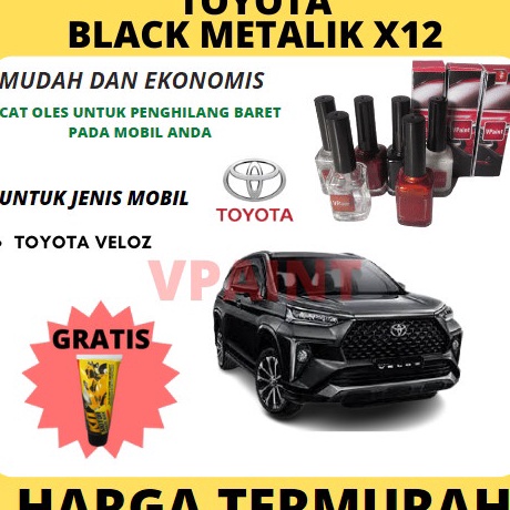 Istimewa CAT MOBIL HITAM VELOZ BLACK METALIK CAT OLES PENGHILANG BARET