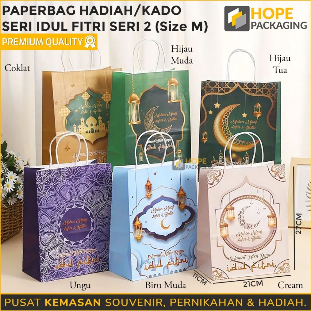 

DAHSYAT Paper Bag Seri Idul Fitri Size M 27 x 21 x 11 cm Tas Kertas Kantong Lebaran Paper Bag Hampers Eid Mubarak Tas Lebaran Paper Bag Tas Jinjing Goodie Bag Lebaran Paper Bag Kue Kering