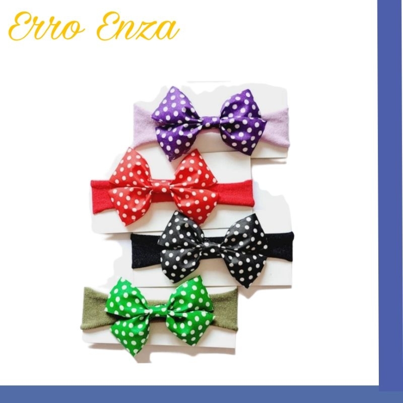 Nylon Headband Usa Bando Anak Bandana Bayi Vintage Dotty