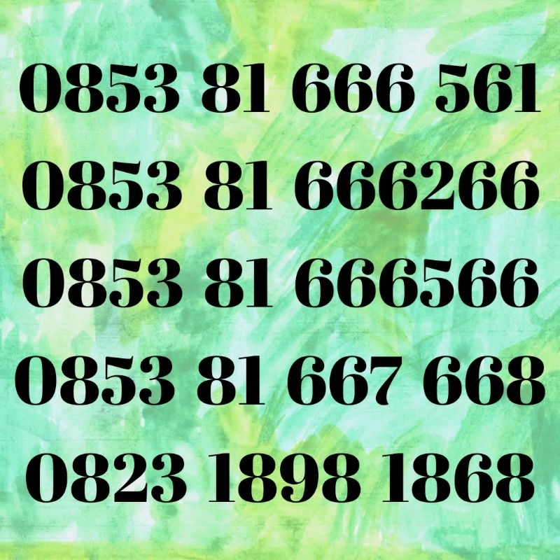 No Cantik Telkomsel Seri As