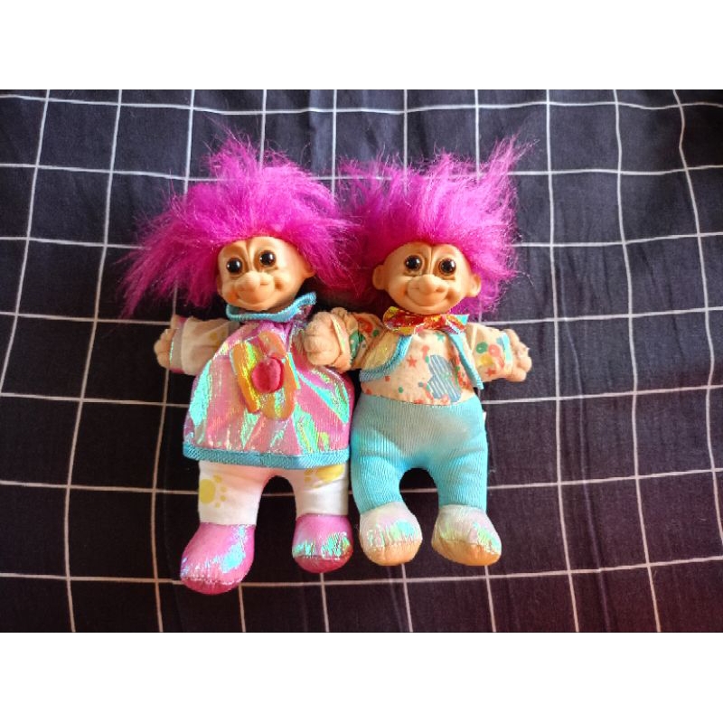 [ READY STOCK ] SEPASANG BONEKA JADUL TROLL PRELOVED
