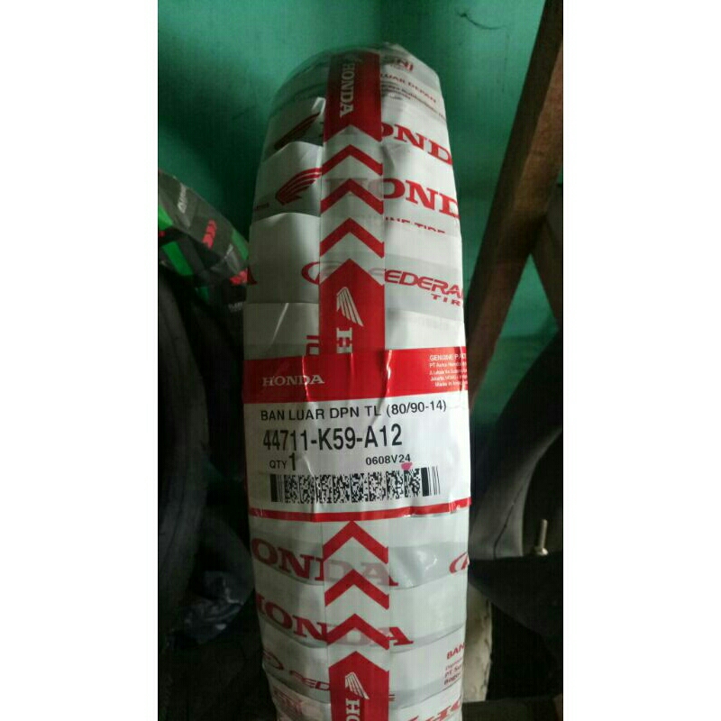 BAN DEPAN TUBELES HONDA FEDERAL 80/90-14