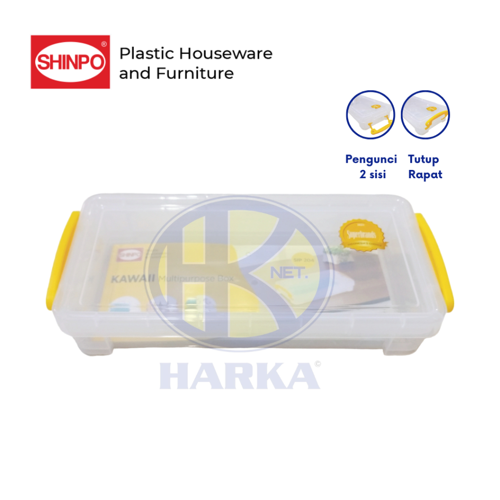 

Kotak Serba Guna KAWAII SHINPO SIP 204 | Boks Plastik Tempat Pensil Masker Aksesoris SIP204