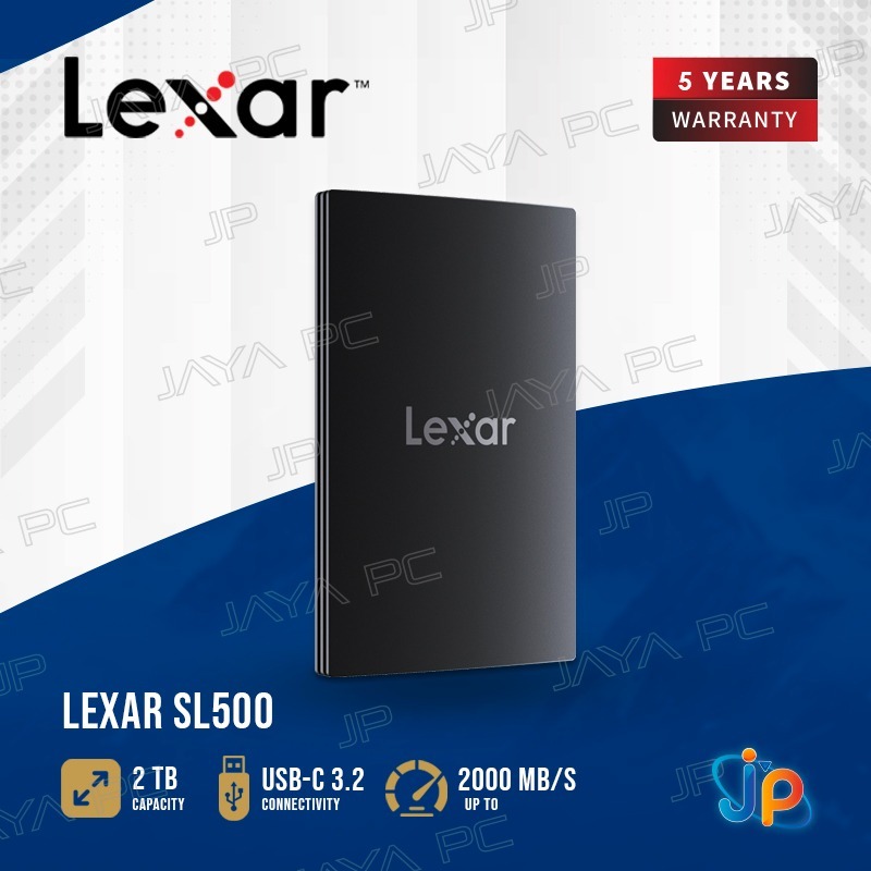 Lexar SL500 SSD External Portable 2TB - 2 TB USB-C 3.2