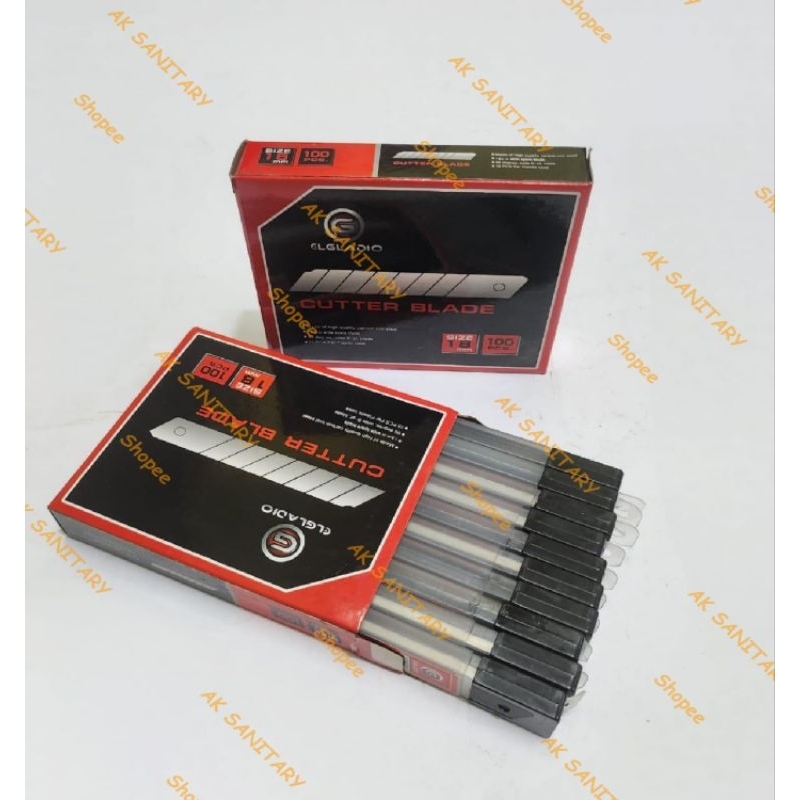 

Isi Cutter Besar ELGLADIO - Pisau Cutter Mata Pisau Elgladio 12 Tube