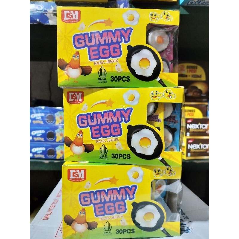 

Permen Telor Gummy Egg Rasa Jeruk ( Isi 30 Pcs )