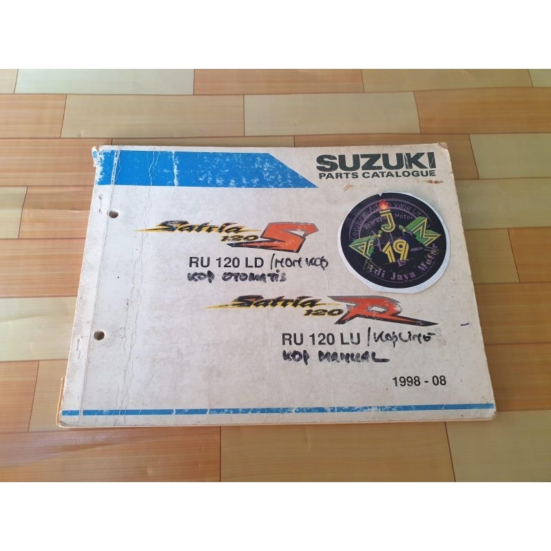 Buku Part Catalog Katalog Copian Suzuki Satria 120 S R Lumba