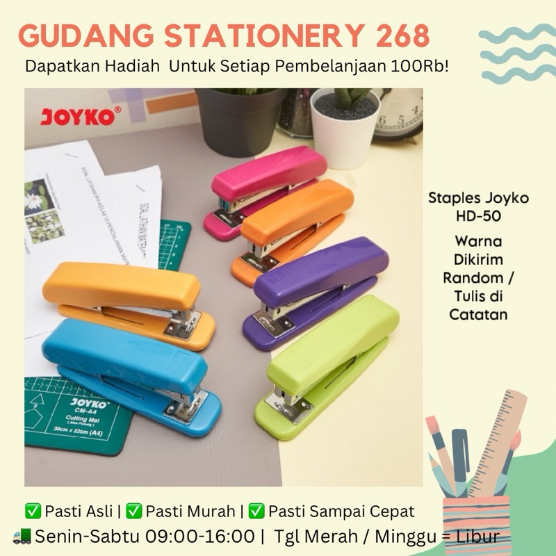 

Stapler / Staples Joyko HD-50 / Stepler Jepretan Joyko HD-50