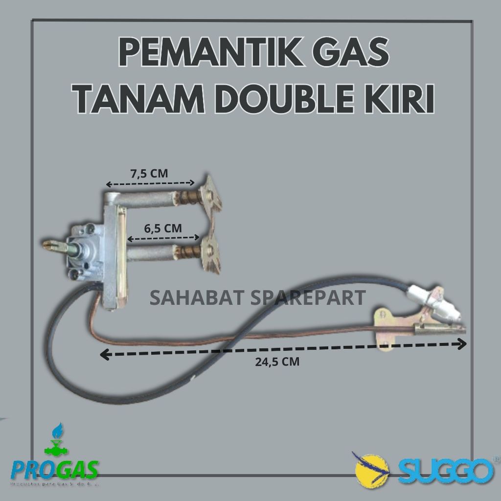 MESIN PEMANTIK KOMPOR GAS TANAM DOUBLE SPUYER KIRI