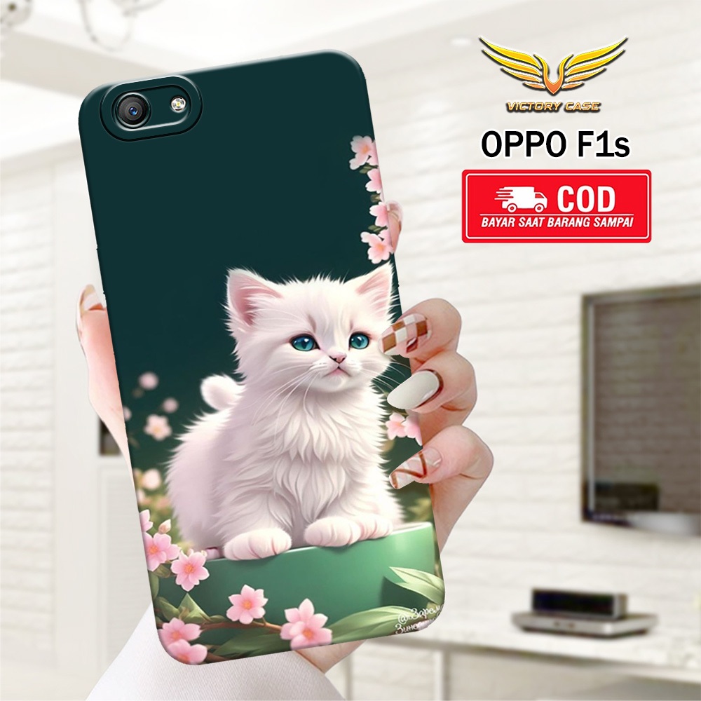 New Kucing Case - Softcase Oppo F1s Terbaru - Case Hp Oppo F1s - Casing Oppo F1s - Case Lentur & Teb