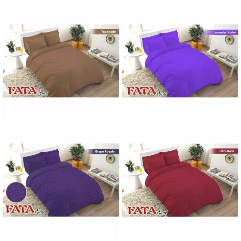 bedcover set/ bedcover saja fata polos king size