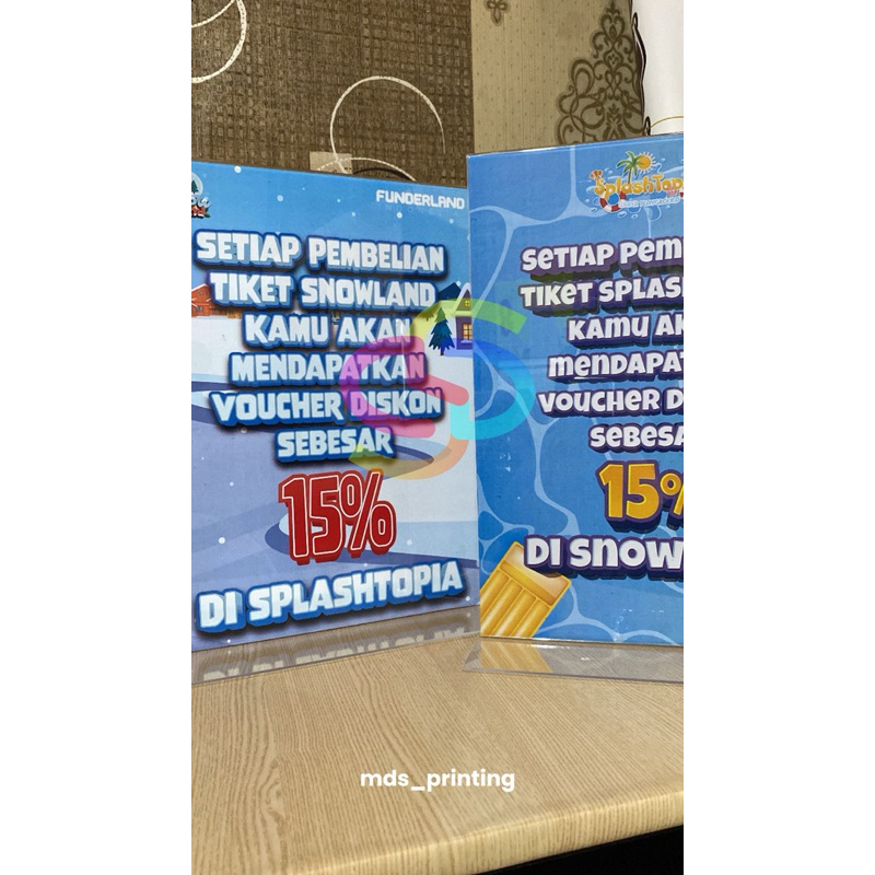 

Akrilik Holder Serbaguna / Akrilik Display / Poster / Nomor Meja - Minimalis Ukuran A3 A4 A5