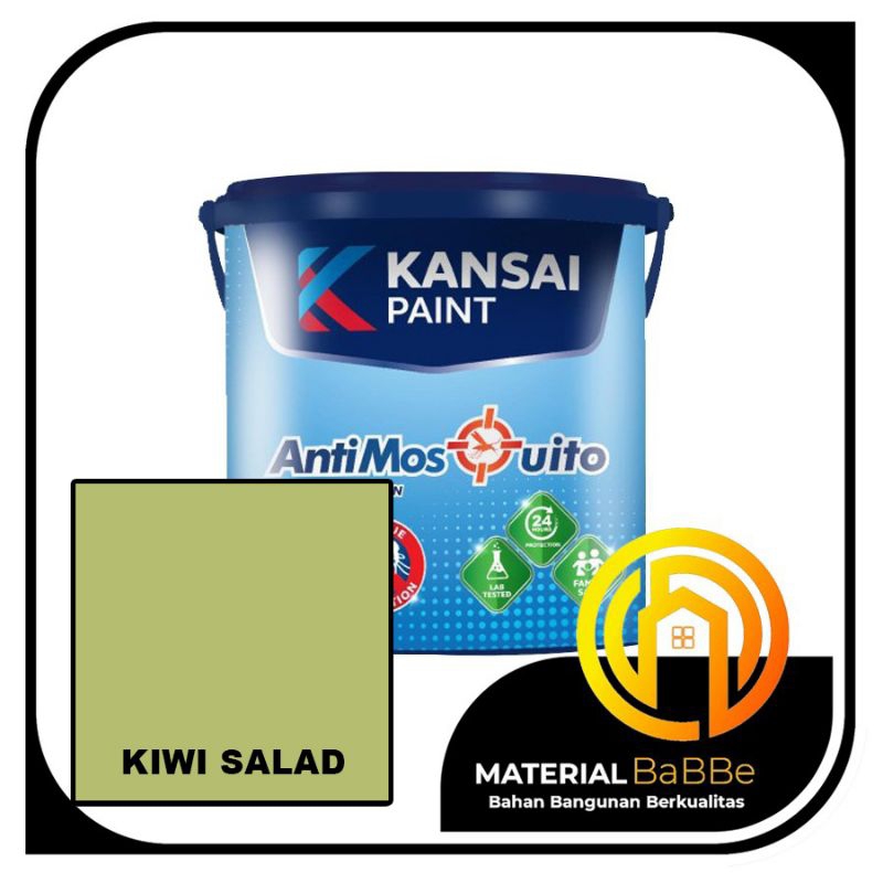 Kansai Paint Anti Mosquito Kiwi Salad 2,5 Liter | Cat Dinding Dalam Anti Nyamuk