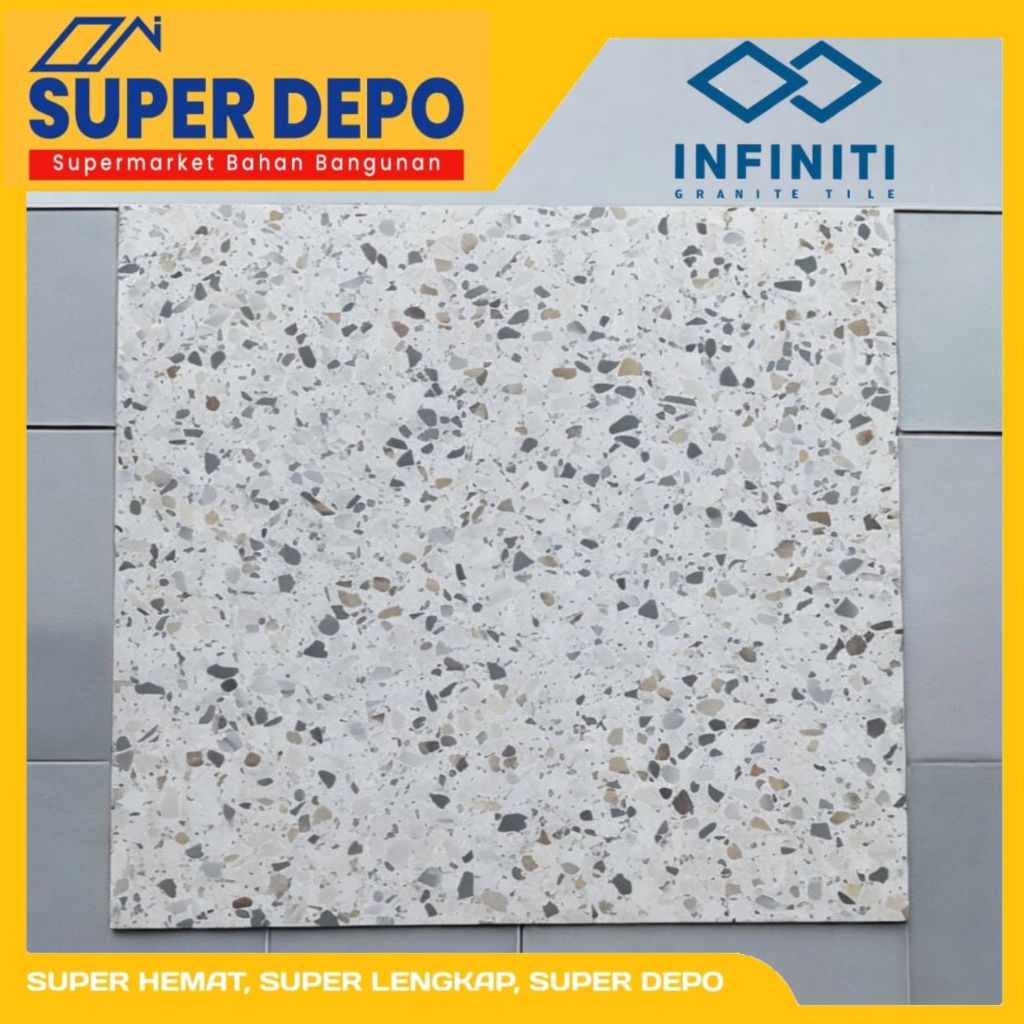 GRANITE INFINITI TERRAZZO VENICE WHITE MATT 60X60